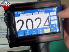 4,3 inçlik dokunmatik ekran ve hızlı kurutma kartuşu ile taşınabilir el mürekkep püskürtücüsü